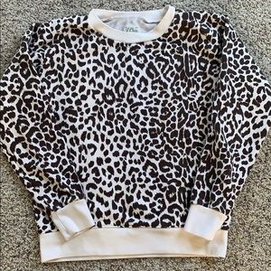 Women’s JCrew Leopard Sweatshirt XS